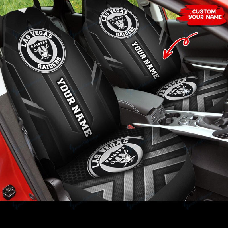 Las Vegas Raiders Personalized Car Seat Covers