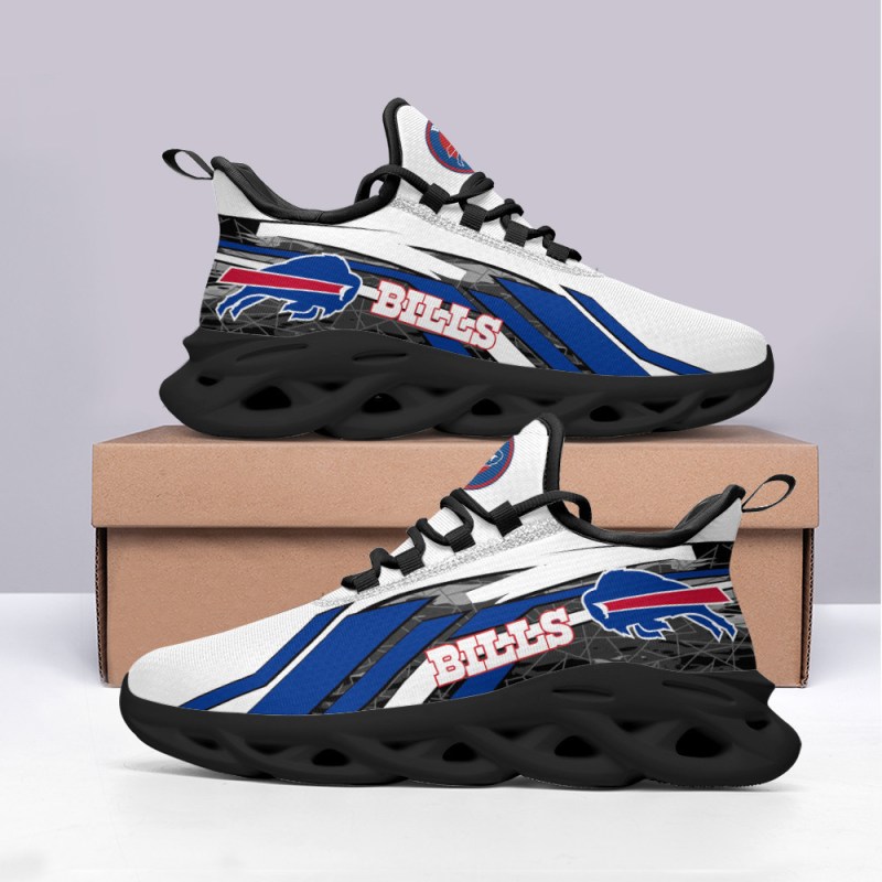 Buffalo Bills Yezy Running Sneakers in Action