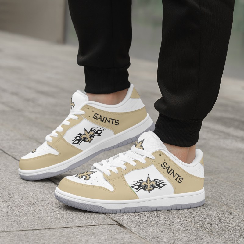 White New Orleans Saints Dunk Shoes