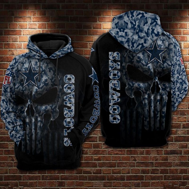 Dallas Cowboys Camo Hoodie - Game Day Outfit