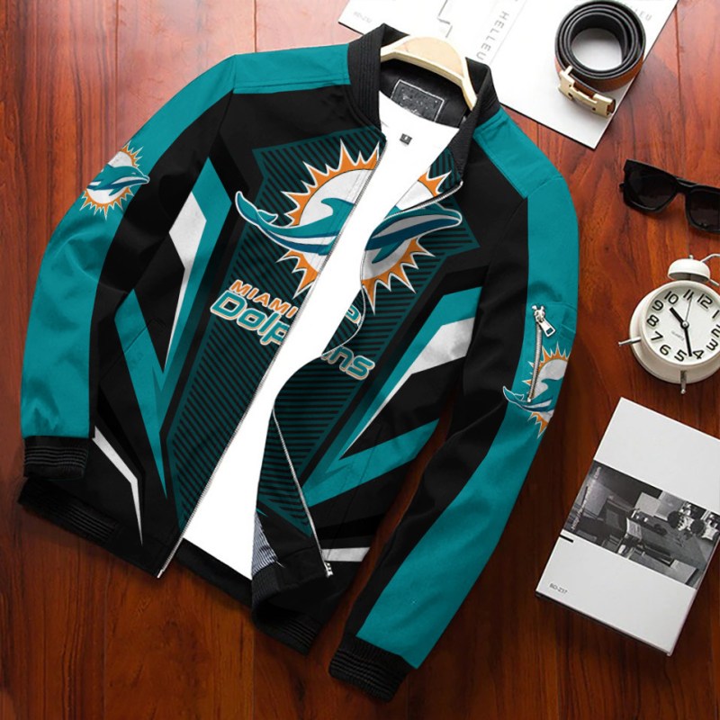 Miami Dolphins Personalized Bomber Jacket