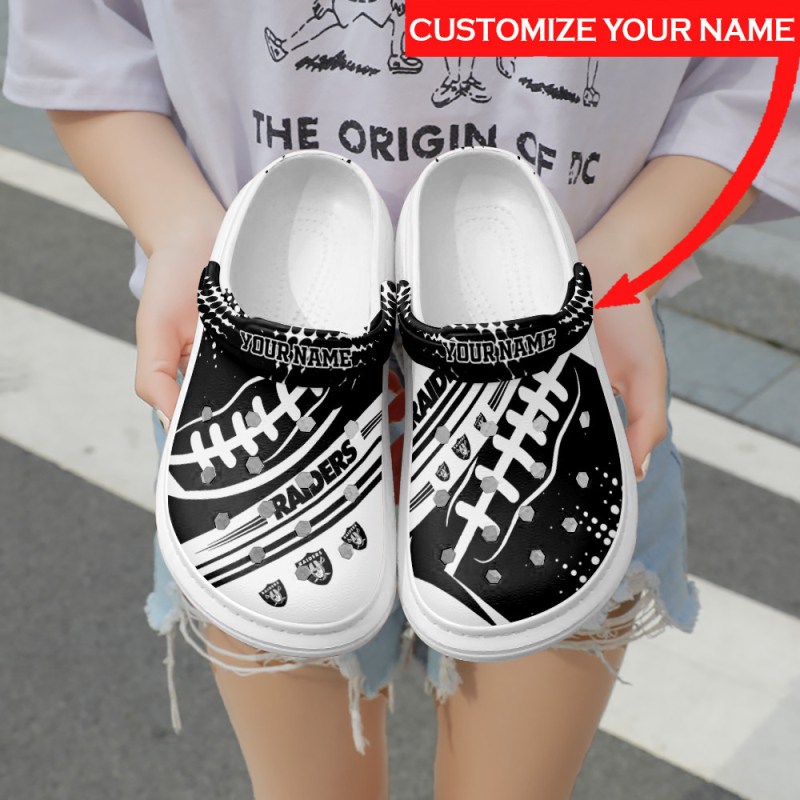 Las Vegas Raiders Personalized Limited Clog Detail
