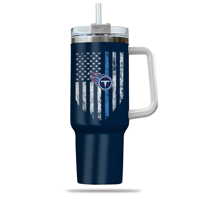 Tennessee Titans 40 Oz Tumbler, Side View