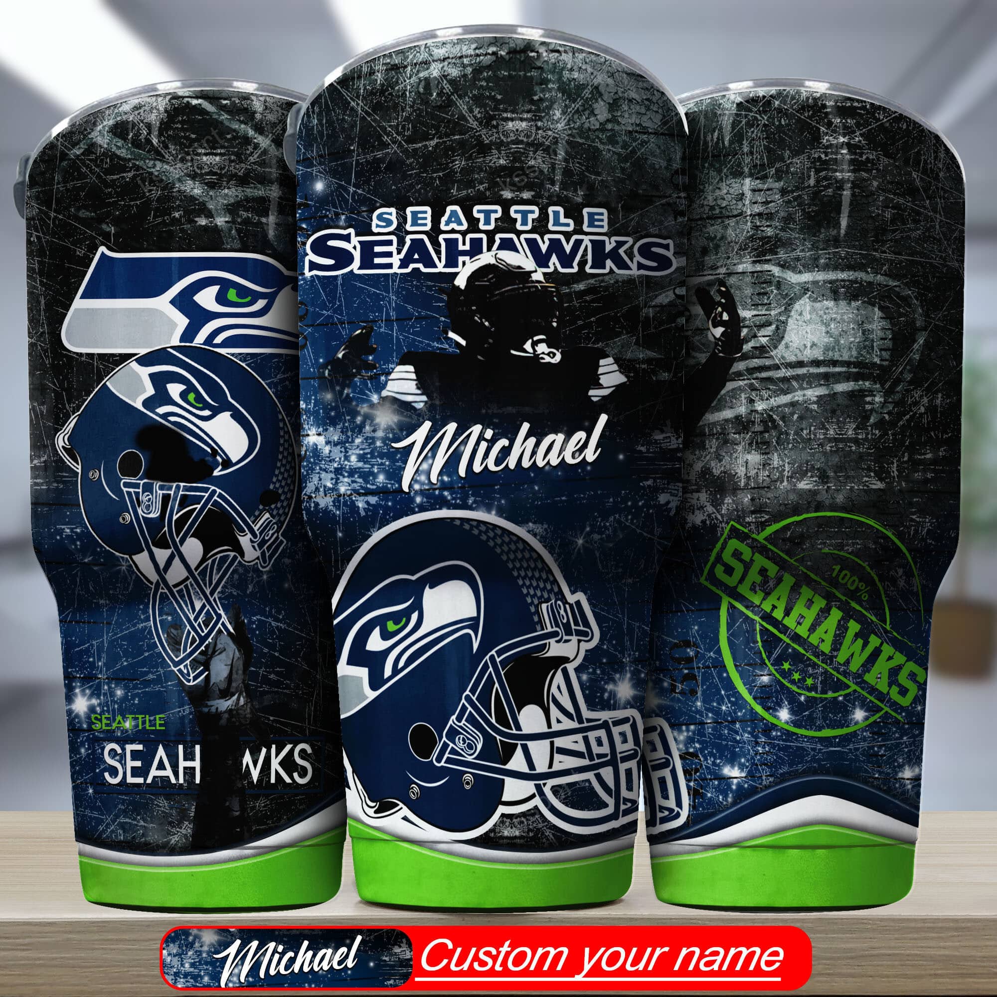 Seattle Seahawks Personalized Tumbler