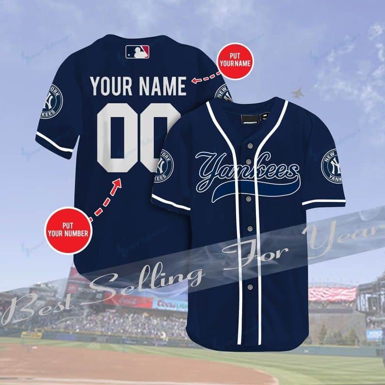 New York Yankees Personalized Baseball Jersey 1