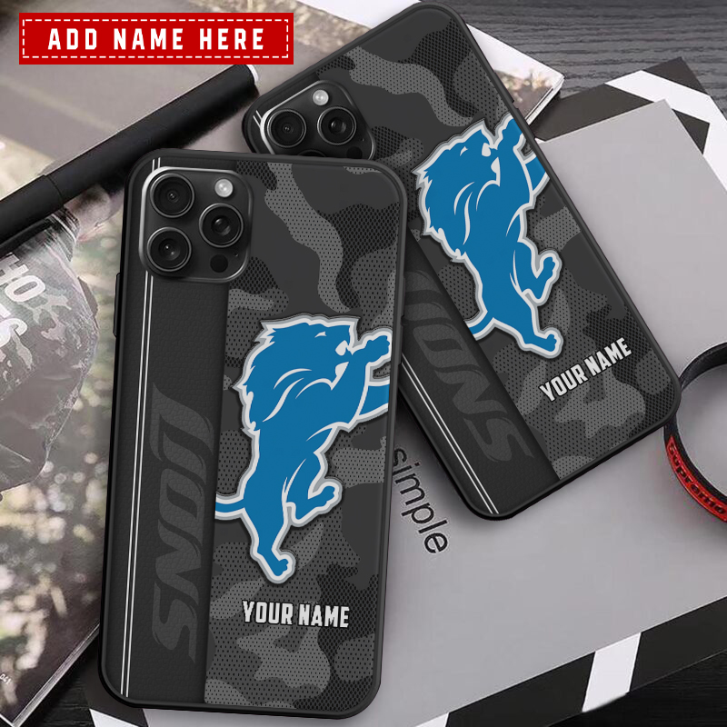 Detroit Lions Personalized Phone Case