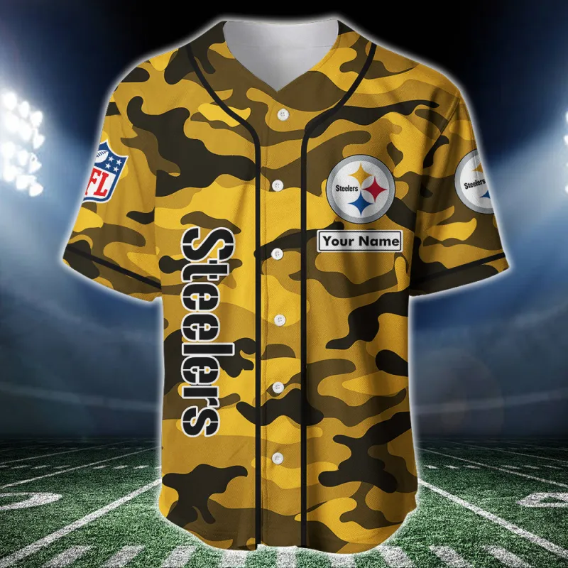 Custom Pittsburgh Steelers Baseball Jersey
