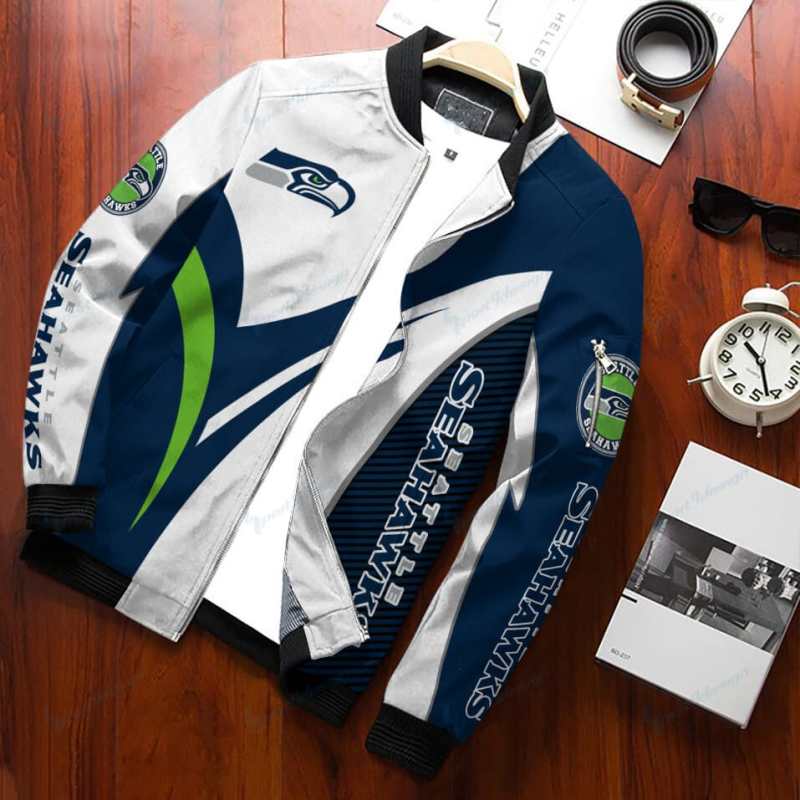 Seattle Seahawks Personalized Bomber Jacket