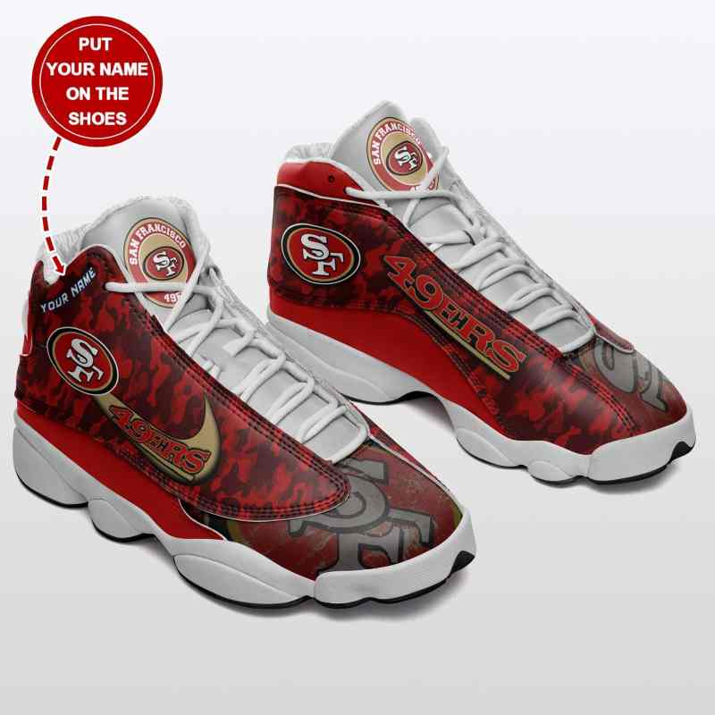 San Francisco 49ers Personalized Air JD13 Sneakers