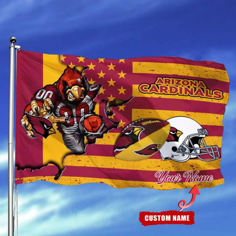 Arizona Cardinals Personalized Flag