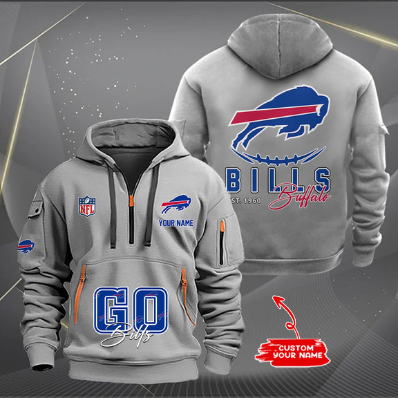 Buffalo Bills Quarter Zip Hoodie