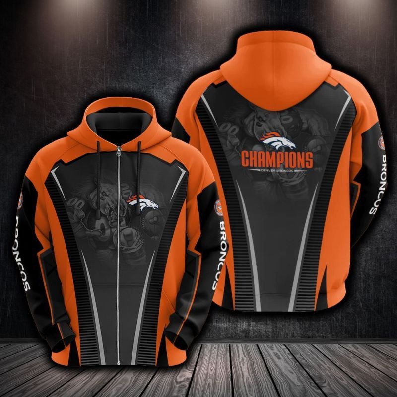 Denver Broncos Hoodie - Ugly Christmas Sweater