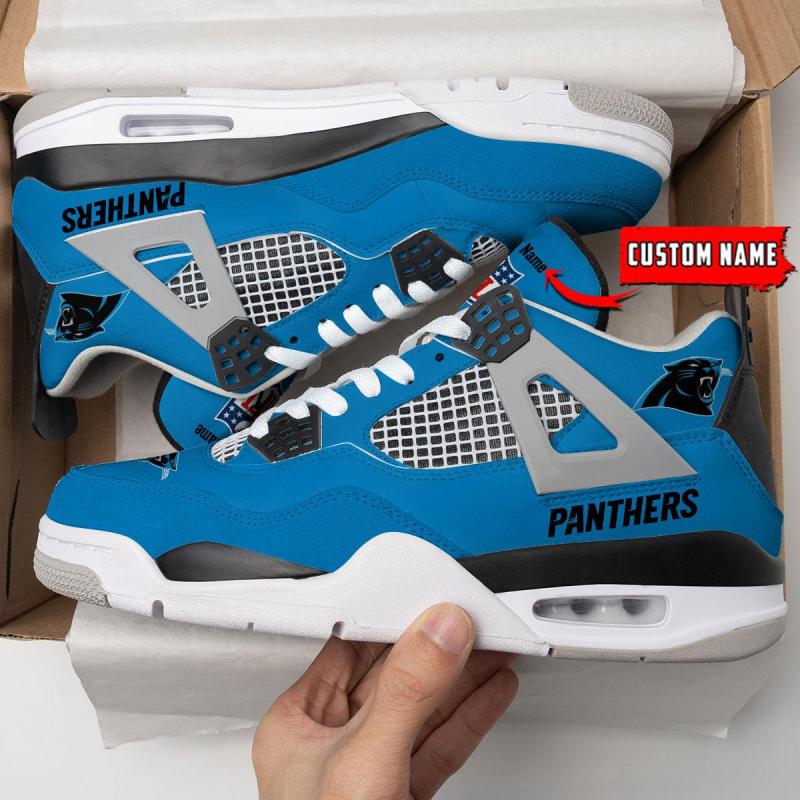 Carolina Panthers AJ4 Sneaker 1