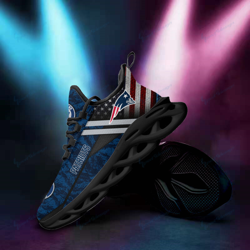 New England Patriots Yezy Running Sneakers Display
