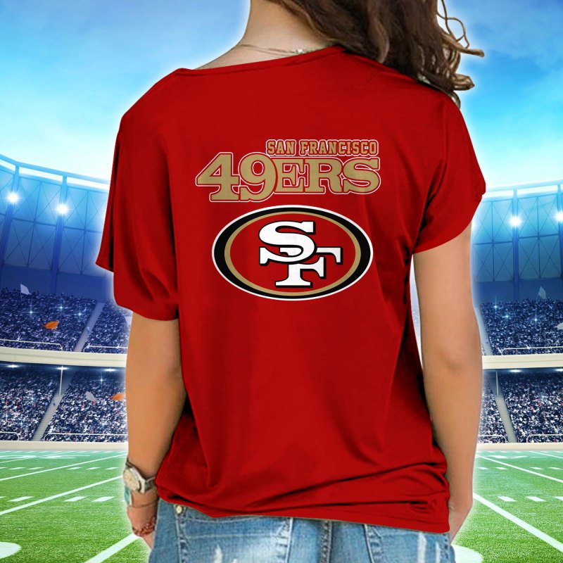 San Francisco 49ers One Shoulder Shirt Back