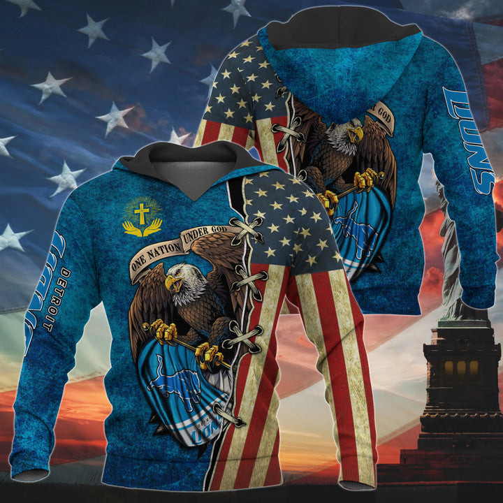 Detroit Lions Hoodie Full Zip