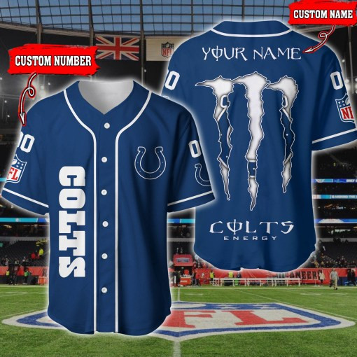 Indianapolis Colts Personalized Baseball Jersey