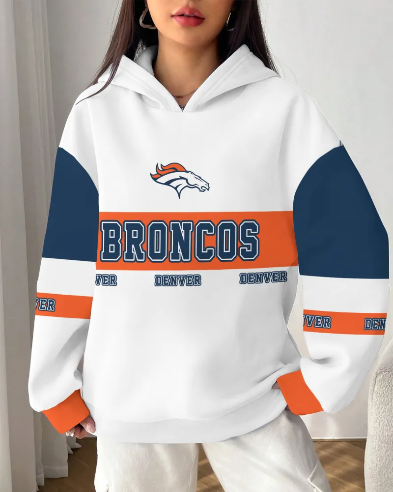 Denver Broncos Printed Hoodie
