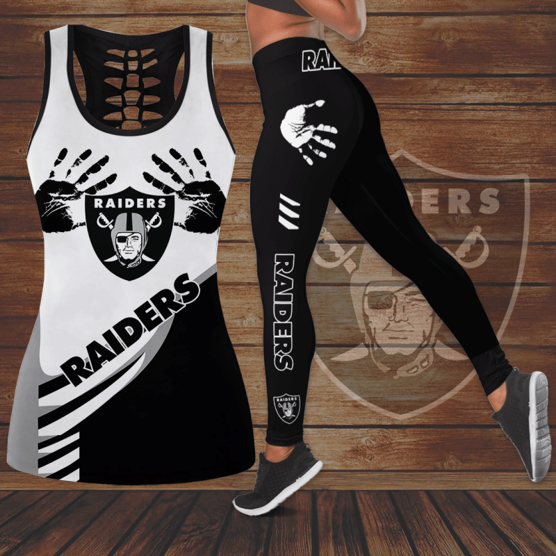 Las Vegas Raiders Leggings and Tank Top
