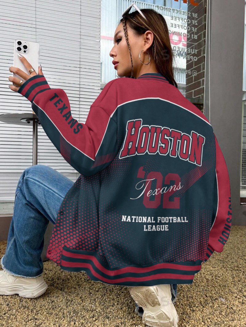 Houston Texans Varsity Jacket - Back View