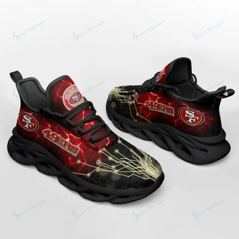 San Francisco 49ers Yezy Running Sneakers Image 2