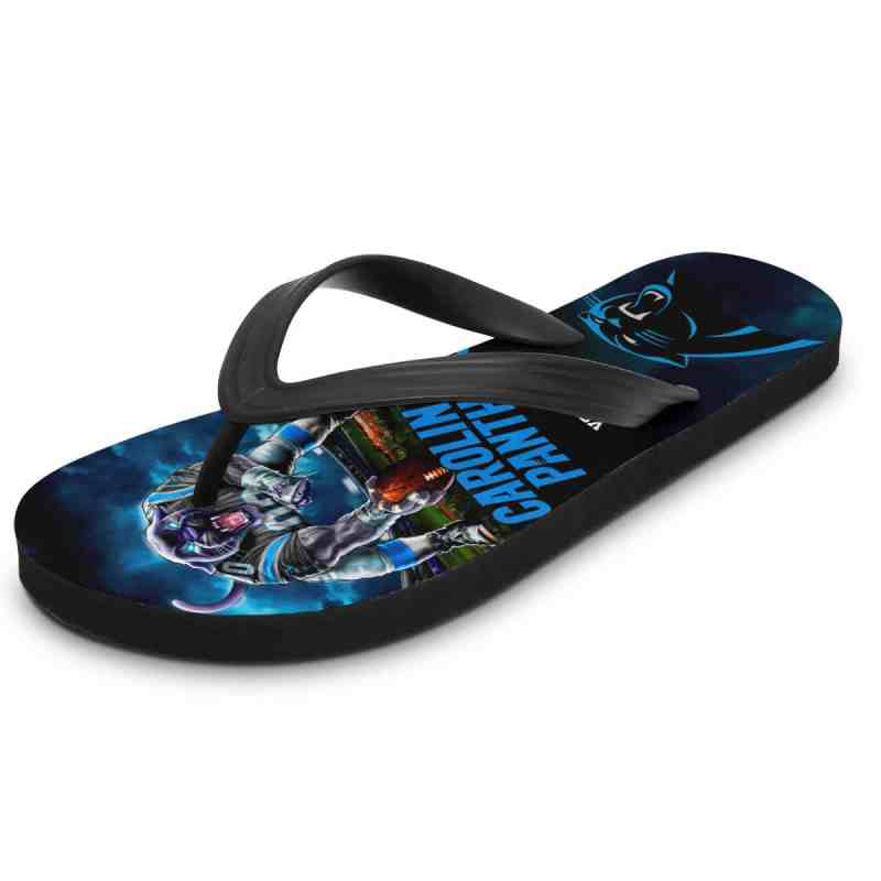 Carolina Panthers Flip Flop Side View