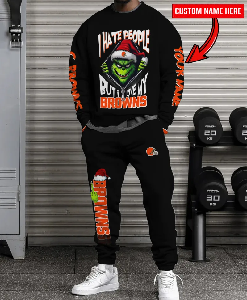 Cleveland Browns Christmas Sweater and Sweatpants