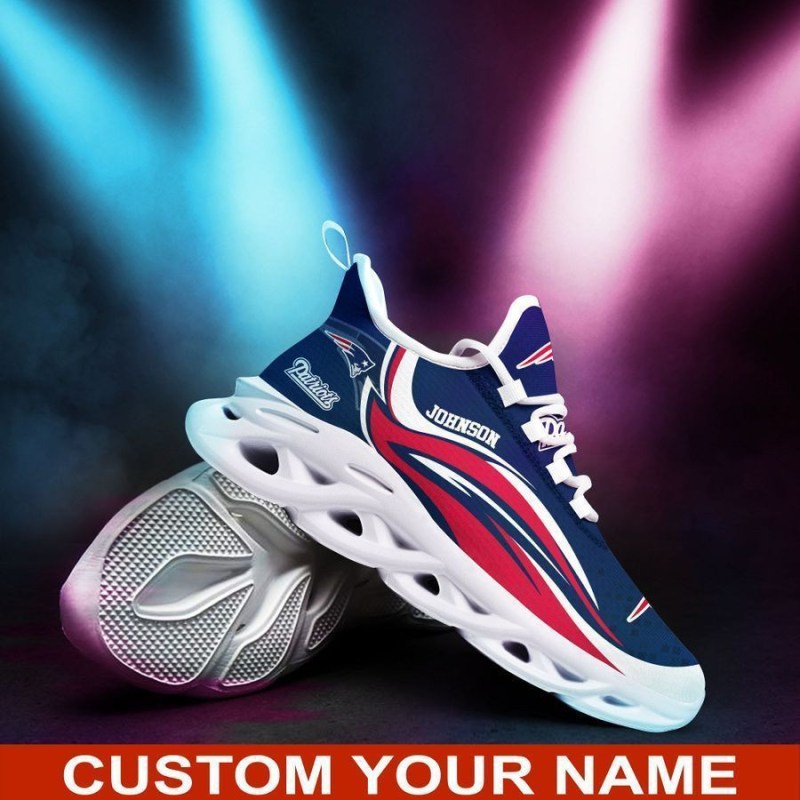 New England Patriots Personalized Yezy Running Sneakers