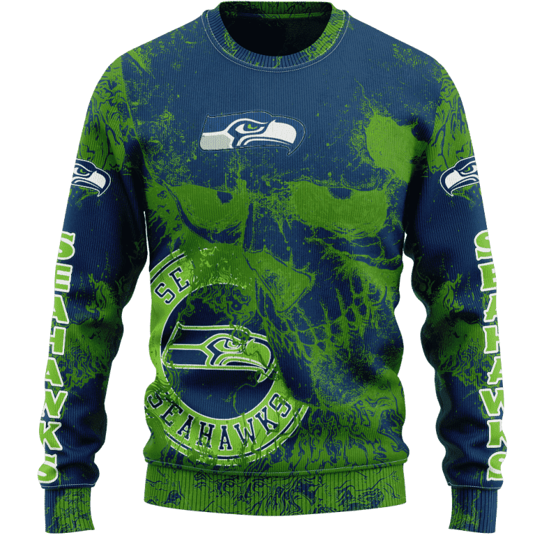Seattle Seahawks Personalized Christmas Sweater Fashion