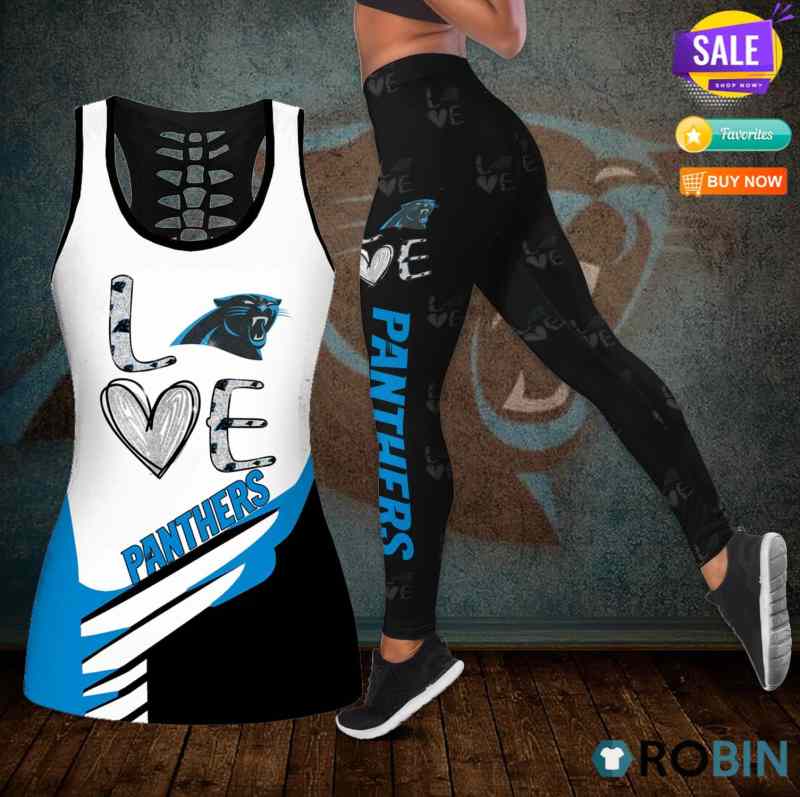 Carolina Panthers Leggings and Tank Top