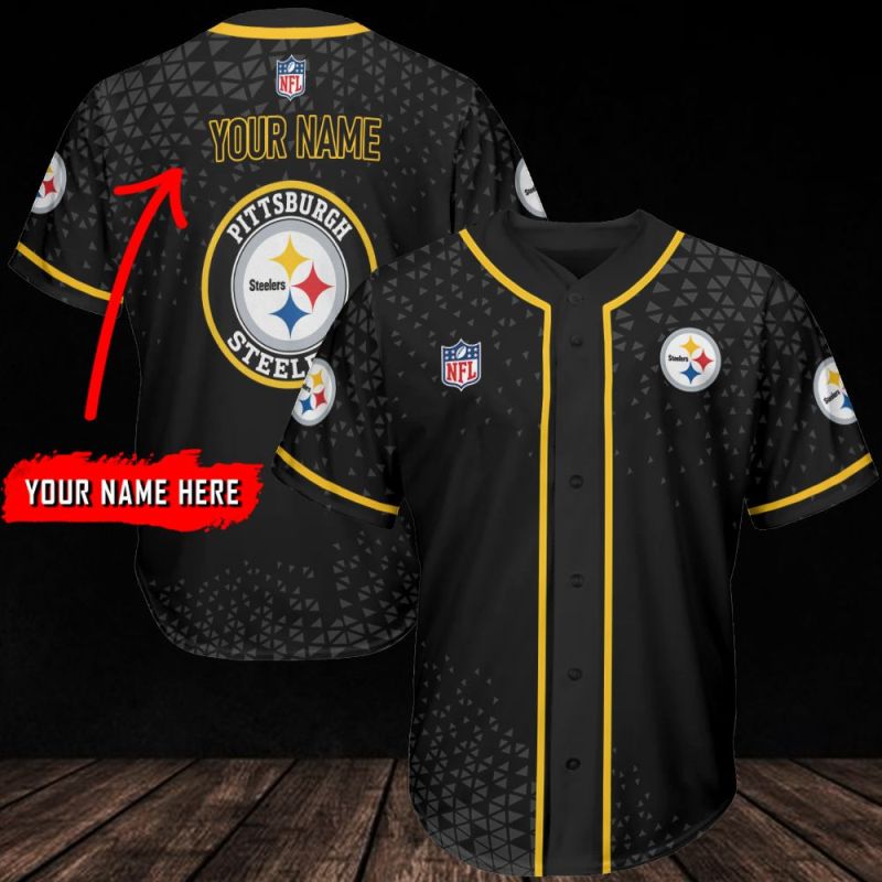 Pittsburgh Steelers Personalized Baseball Jersey