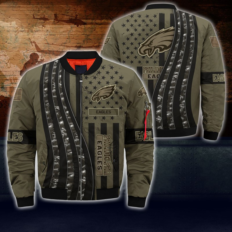 Philadelphia Eagles Thick Bomber Jacket CS94