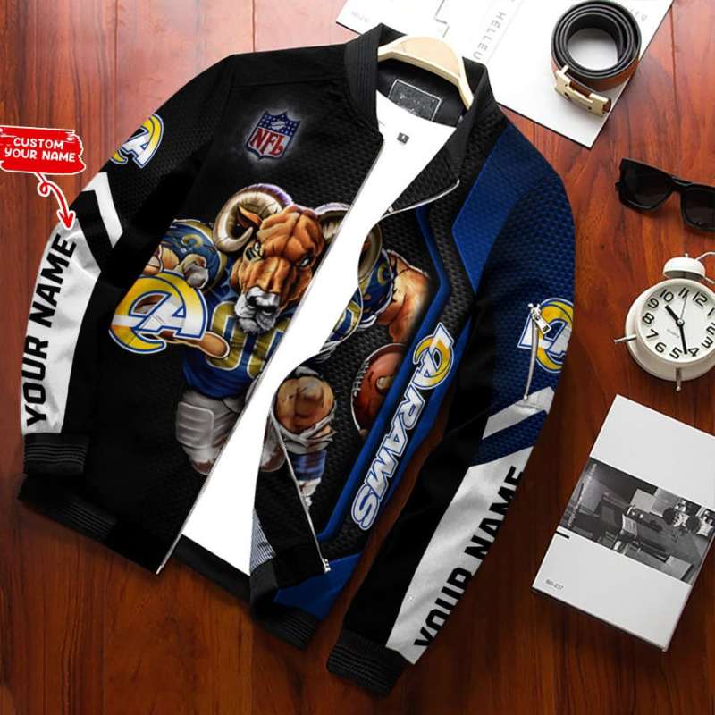 Sizing Chart for Los Angeles Rams Personalized Bomber Jacket