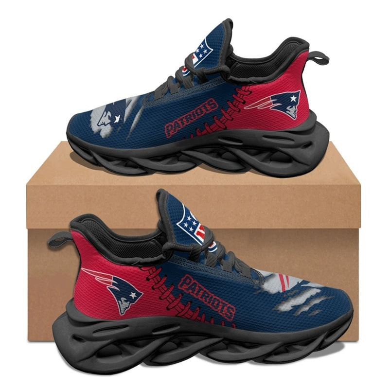 New England Patriots Sneakers Back View