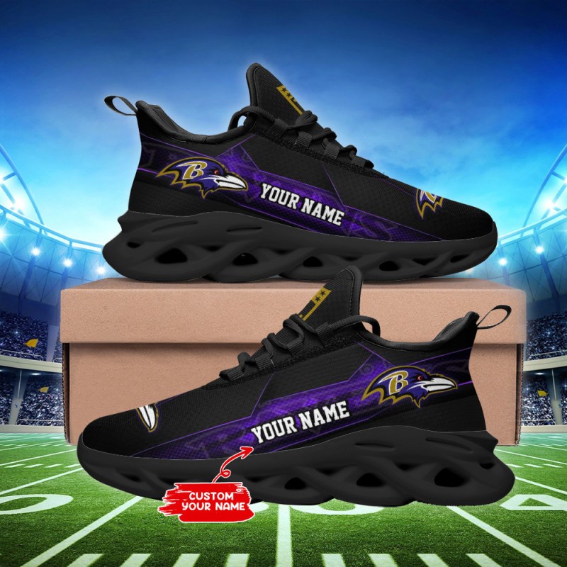 Baltimore Ravens Personalized Yezy Running Sneakers