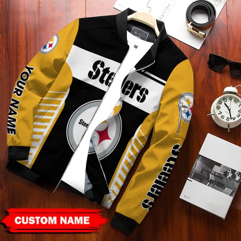 Pittsburgh Steelers Bomber Jacket Front View