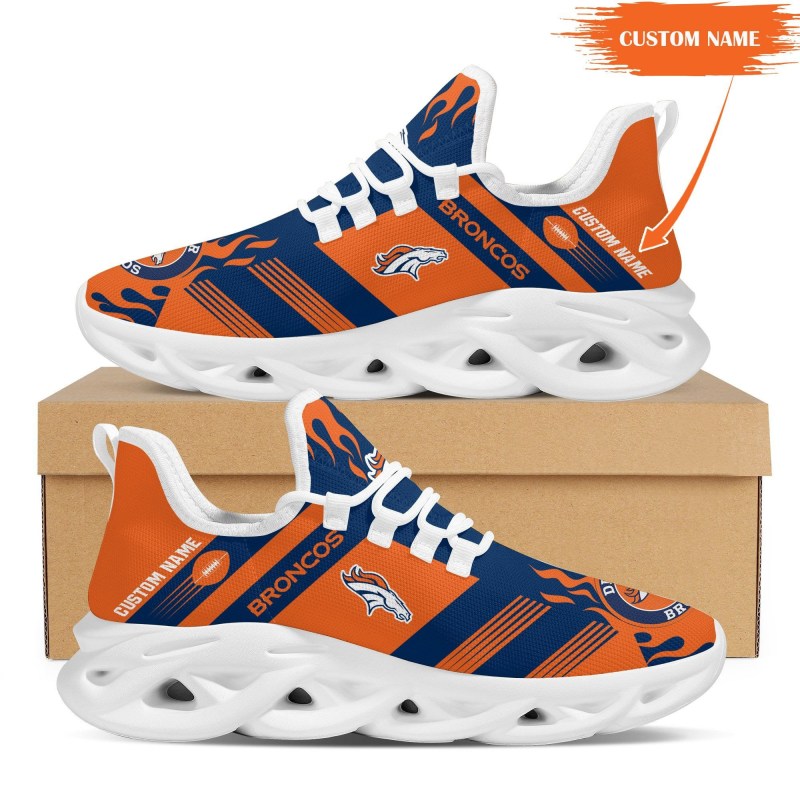 Denver Broncos Personalized Yezy Running Sneakers