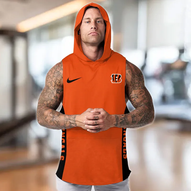 Cincinnati Bengals Hooded Tank Top Side