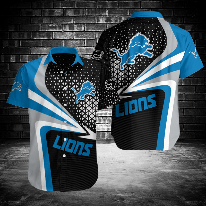 Detroit Lions Button Shirt BG938 Size Chart