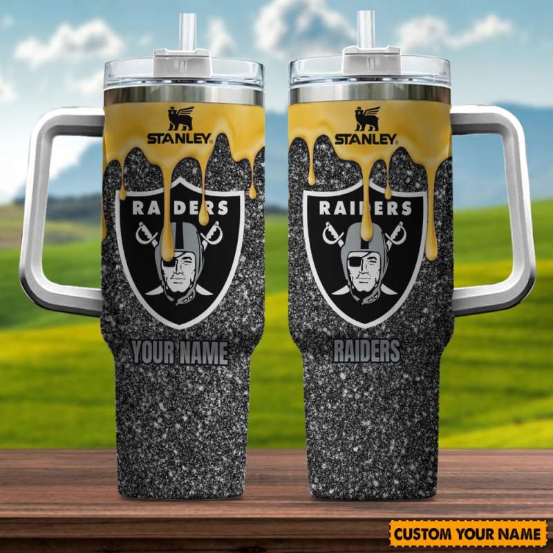 40oz Raiders Football Tumbler