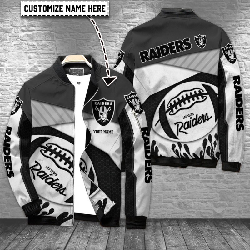 Las Vegas Raiders Personalized Bomber Jacket