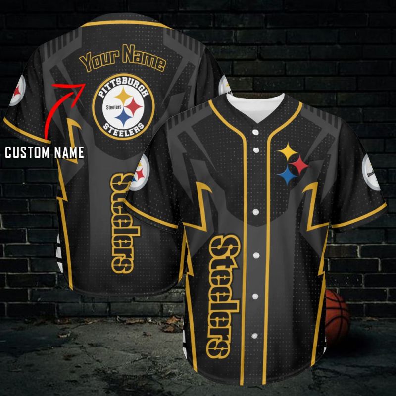 Pittsburgh Steelers Personalized Baseball Jersey