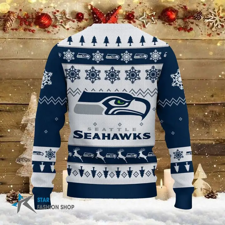 Seattle Seahawks Woolen Sweater Image 2