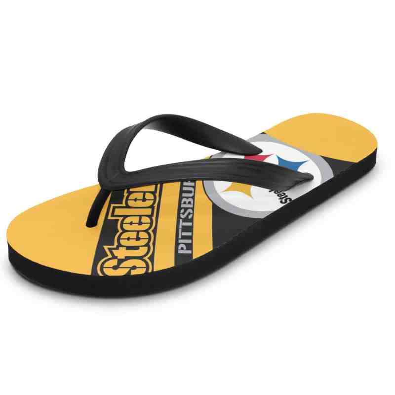 Pittsburgh Steelers Summer Flip Flop Side View