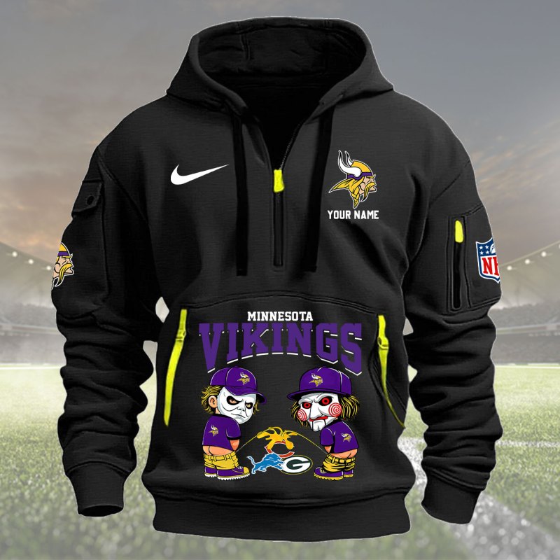 Black Minnesota Vikings Hoodie