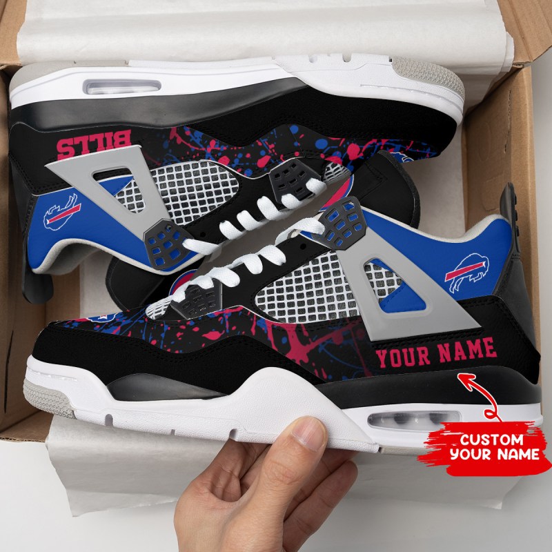 Buffalo Bills Personalized AJ4 Sneaker
