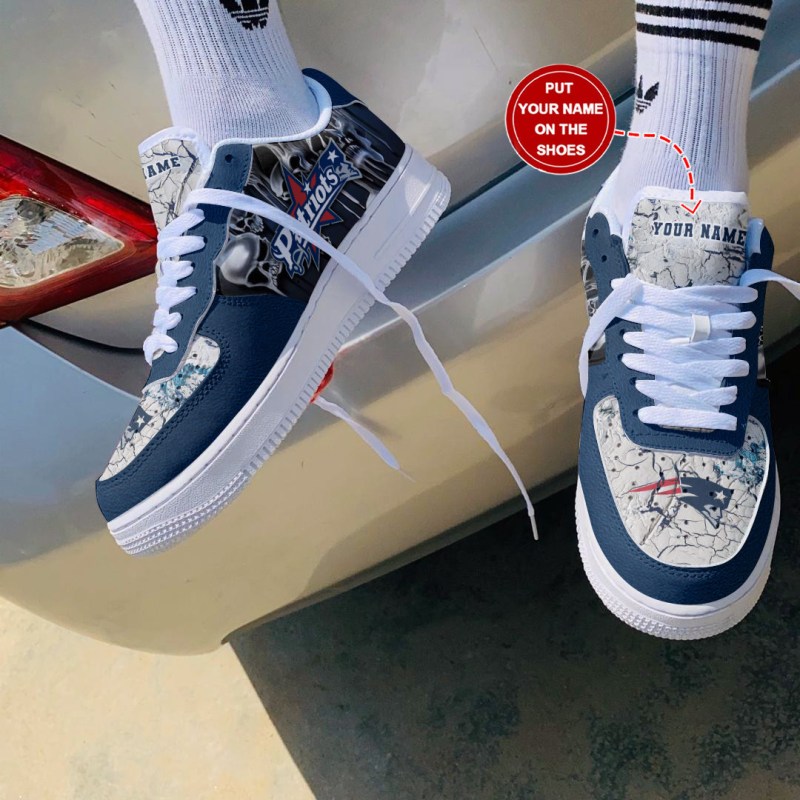 New England Patriots AF1 Shoes - Side View