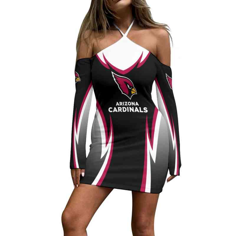 Arizona Cardinals Halter Lace-up Dress