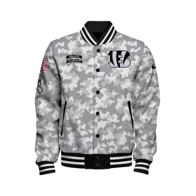 Cincinnati Bengals Varsity Jacket Back