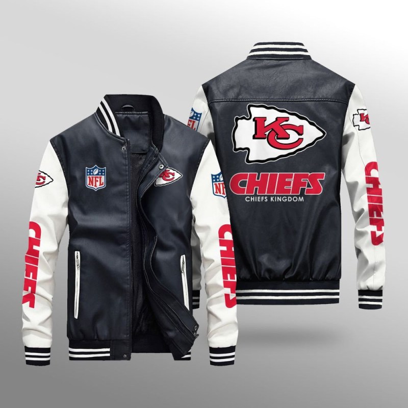 Kansas City Chiefs Leather Bomber Jacket